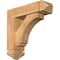 Ekena Millwork Imperial Arts and Crafts Smooth Bracket w/ Offset Brace, Western Red Cedar, 5 1/2"W x 18"D x 18"H BKT0604X18X18IMP03SWR - alternate 1
